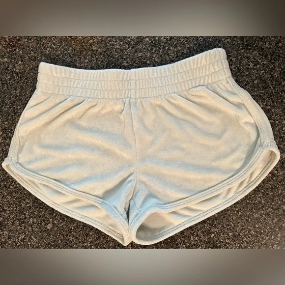 Aritzia TNA Houston Short Towel Terry Cloth Size Small 
Light Mint Green Beach - Picture 2 of 10